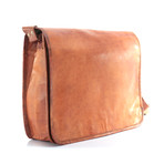 Simple Messenger Bag // Brown