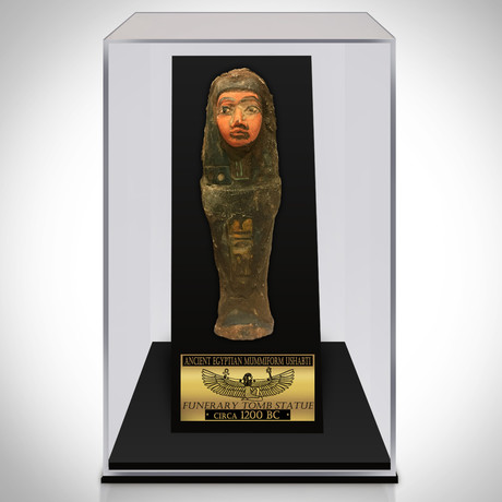 Ancient Egyptian Authentic Terracotta Ushabti Tomb Statue // Museum Display (Statue Only)