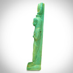 Ancient Egyptian Authentic Goddess Isis Faience Tomb Statue // Museum Display