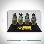 Ancient Egyptian Authentic Large Canopic Tomb Jars // Set Of 4 // Museum Display