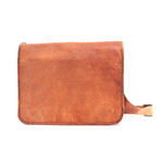 Simple Messenger Bag // Brown