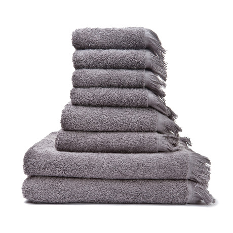 Towels // Gray // Set of Guest + Face + Bath Towels