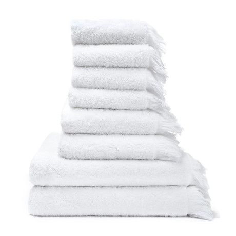 Towels // White // Set of Guest + Face + Bath Towels