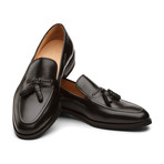 Jax Classic Braided Tassel Loafer Leather Lined Dress Shoes // Black (UK: 6)