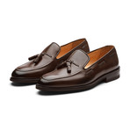Paxton Classic Braided Tassel Loafer Leather Lined Dress Shoes // Brown (UK: 6)
