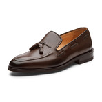 Paxton Classic Braided Tassel Loafer Leather Lined Dress Shoes // Brown (UK: 7)