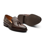 Paxton Classic Braided Tassel Loafer Leather Lined Dress Shoes // Brown (UK: 7)