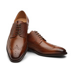 Franco Oxford Leather Lined Shoes // Brown (UK: 8)