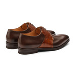 Hudson Oxford Leather Lined Shoes // Brown (UK: 7)