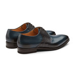 Abdullah Oxford Leather Lined Shoes // Navy Blue (UK: 6)