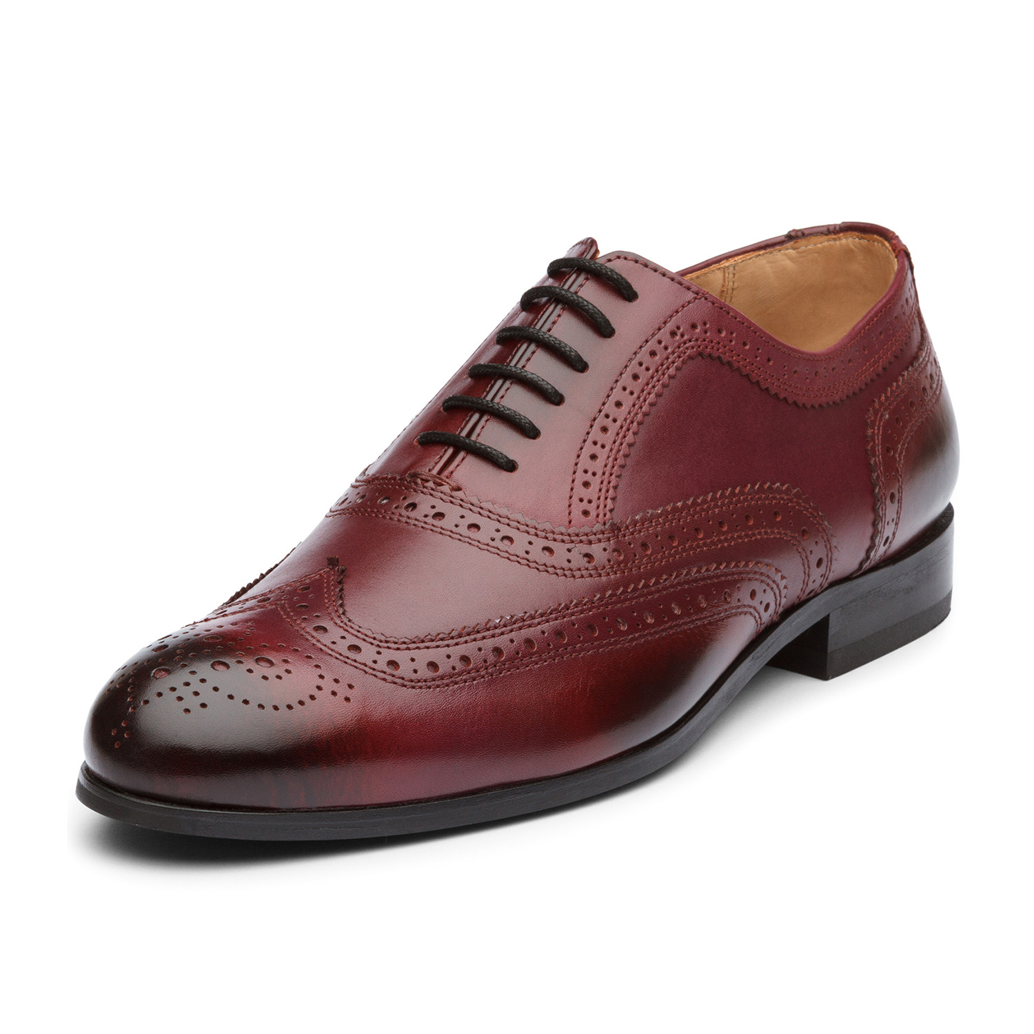 Nathan Oxford Leather Lined Shoes // Burgundy (UK: 6) - Dapper Shoe Co ...