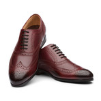 Nathan Oxford Leather Lined Shoes // Burgundy (UK: 7)
