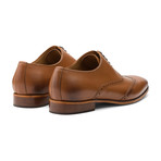 Urijah Brogue Oxford Wing-Tip Lace up Leather Lined Dress Shoes // Tan (UK: 12)