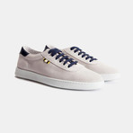 Suede Low Sneaker // White + Navy (Euro: 41)