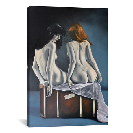 Florence And Harriet // Johnny Popkess (18"W x 26"H x 0.75"D)