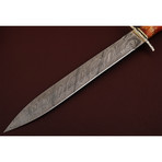 Unique Handmade Damascus Steel Dagger Knife // Collector Edition