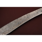 Damascus Steel Long Bowie Knife // 20"
