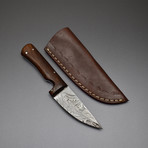 Damascus Steel Mini Hunting Skinner Knife