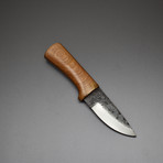Outdoor Handmade High Carbon Steel Skinner Knife // Olive Wood Handle