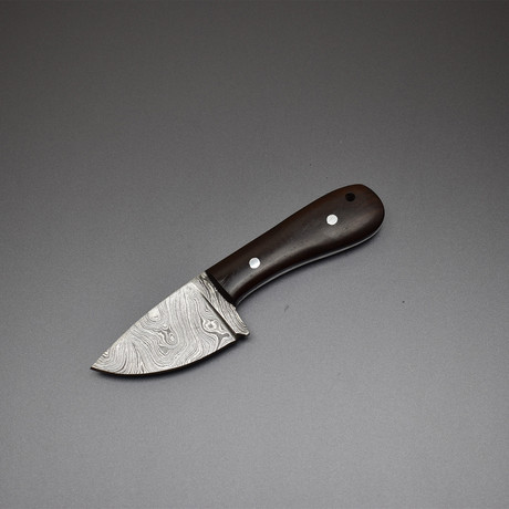 Hand Forged Damascus Steel Full Tang Mini Skinner Knife