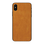 iPhone XS Leather Skin (Tan)