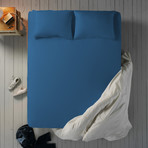 Microfiber Sheet Set // Blue (Twin)
