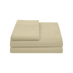 Microfiber Sheet Set // Light Beige (Cali King)