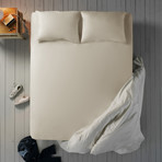 Microfiber Sheet Set // Light Beige (Cali King)