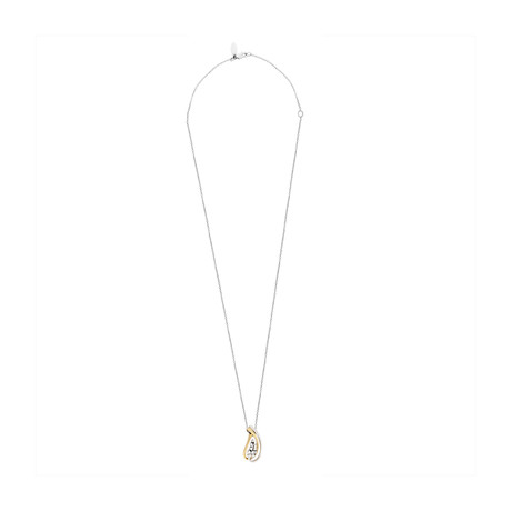 Vintage Raima 18k Yellow + 18k White Gold Diamond Necklace // Chain: 16"