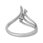 Vintage Gemoro 18k White Gold Diamond Ring // Ring Size: 6.75