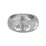 Vintage Zoccai 18k White Gold Diamond Ring // Ring Size: 7