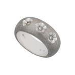 Vintage Zoccai 18k White Gold Diamond Ring // Ring Size: 7