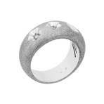Vintage Zoccai 18k White Gold Diamond Ring // Ring Size: 7
