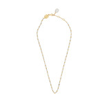 Vintage MiMi Milano 18k Yellow Gold and White Cultured Freshwater Pearls Necklace // Chain: 18"