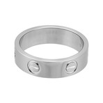 Vintage Cartier 18k White Gold Love Ring (Ring Size 5.75)