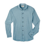 Stretch 597 Moisture Wicking Long Sleeve Shirt // Cove Heather (L)