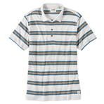 Cotton Slub Stripe Polo // Salt (M)