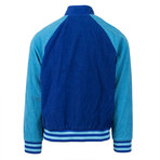 Adaptation x Op // Skate Club Corduroy Jacket // Cobalt + Aqua (XS)