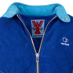 Adaptation x Op // Skate Club Corduroy Jacket // Cobalt + Aqua (XS)