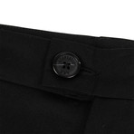 Adaptation // Tailored Side Stripe Cropped Trousers // Black (27)