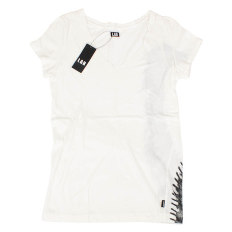 L.G.B. // Women's Head Dress Short Sleeve T-Shirt // White (S)