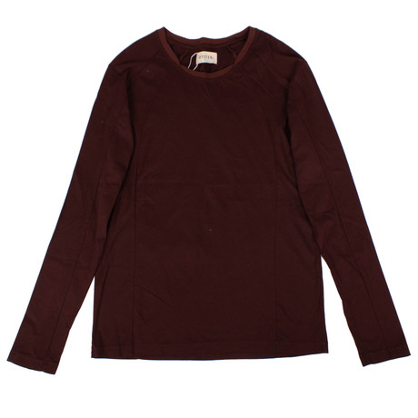Oyster Holdings // BNC Long Sleeve Knit Shirt // Maroon (XS)