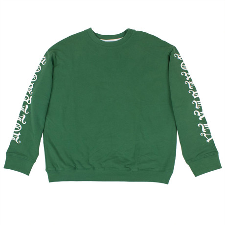 Adaptation // Hollywood Forever Crew Neck Sweat Shirt // Green (XS)
