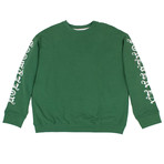 Adaptation // Hollywood Forever Crew Neck Sweat Shirt // Green (XS)