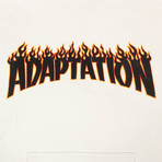 Adaptation // Flame Hoodie // Bone White (XS)