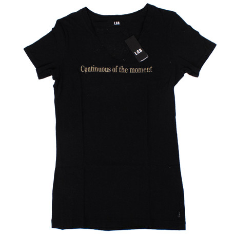 L.G.B. // Men's Continuous Of The Moment Wolf Short Sleeve T-Shirt // Black (XXS)