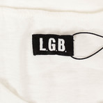 L.G.B. // Run On Short Sleeve T-Shirt // White (XS)