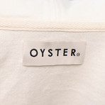 Oyster Holdings // Narita Zip-Up Hoodie Sweatshirt // Cream + Gold (XS)