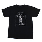 Adaptation // Amour Eterno Short Sleeve Vintage T-Shirt // Black + White (XS)