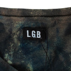 L.G.B. // Short Sleeve T-Shirt // Gray + Multi-Color (XS)